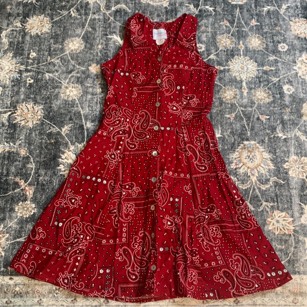 Vintage celebration, fantastic small bandanna dress
